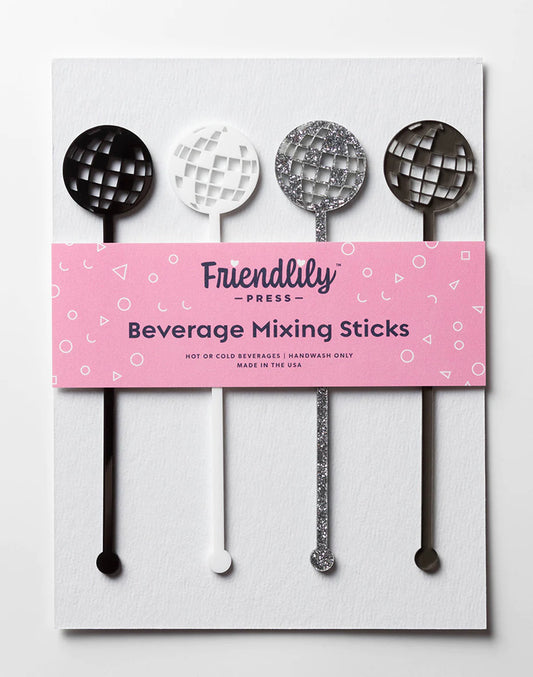 Disco Ball Drink Stirrers