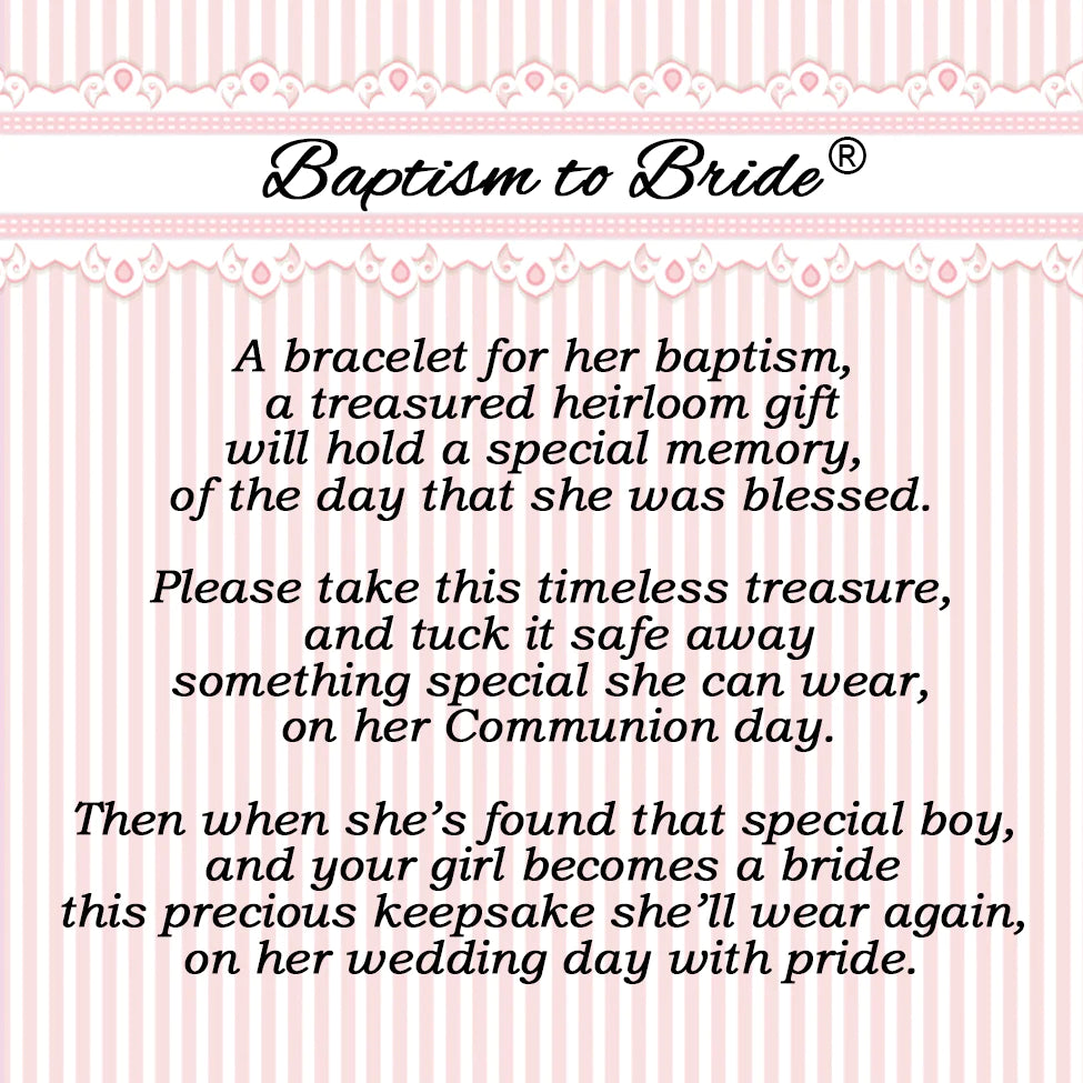 Baby to Bride Baptism Keepsake Bracelet