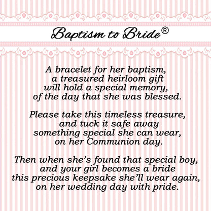 Baby to Bride Baptism Keepsake Bracelet