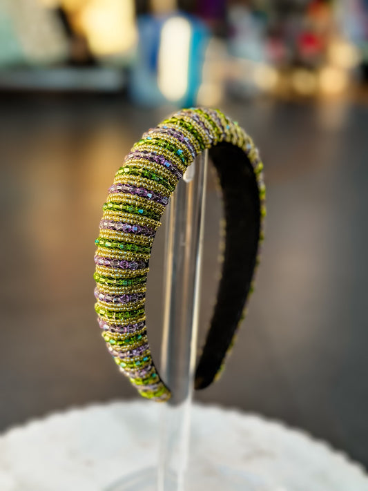 Striped Mardi Gras Headband