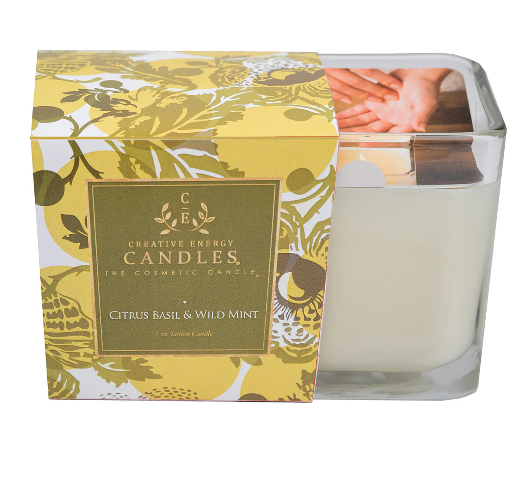 Citrus Basil & Wild Mint Soy Lotion Candle