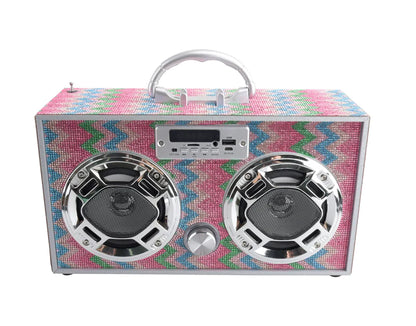 Chevron Bling Boombox