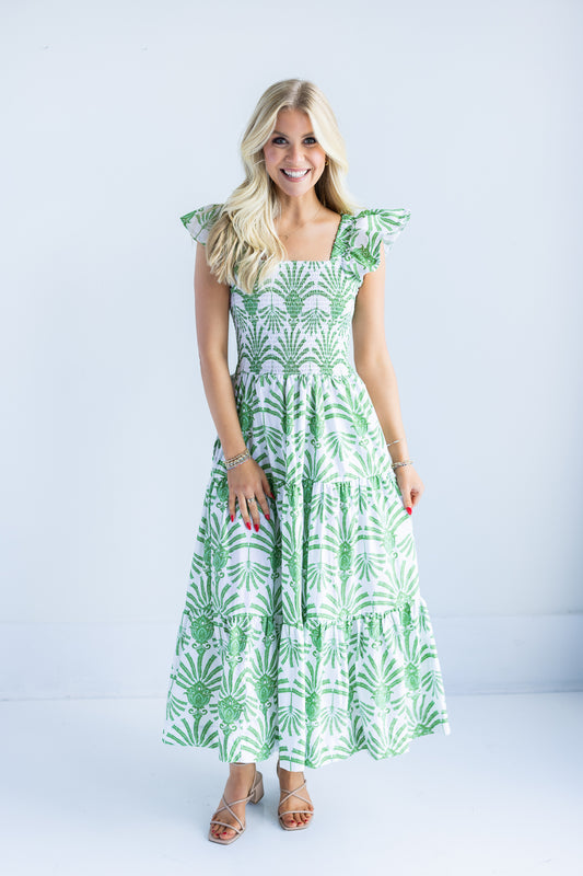 Deco Palms Dress