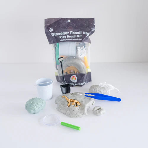 Dinosaur Fossil Dig Sensory KidDough | Cookies n Cream