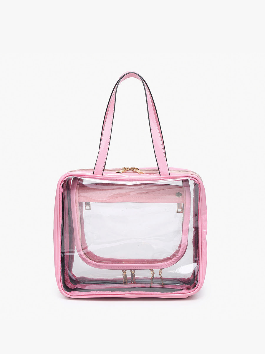 Clear Cosmetic Bag | Bubblegum