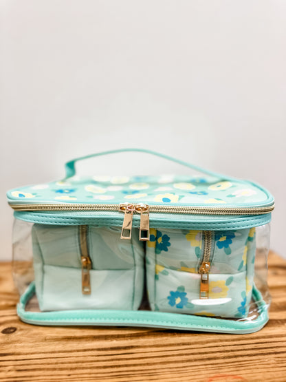 Flower Cosmetic Bag Set