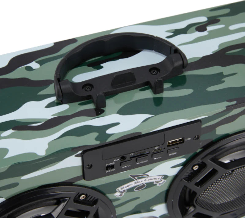 Green Camo Bluetooth Boombox