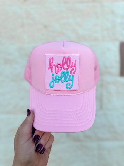 Holly Jolly Trucker Hat