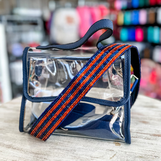 Striped Beaded Bag Strap | Auburn