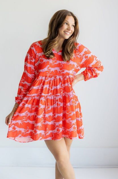 Winnie Dress | Wild Hearts Coral