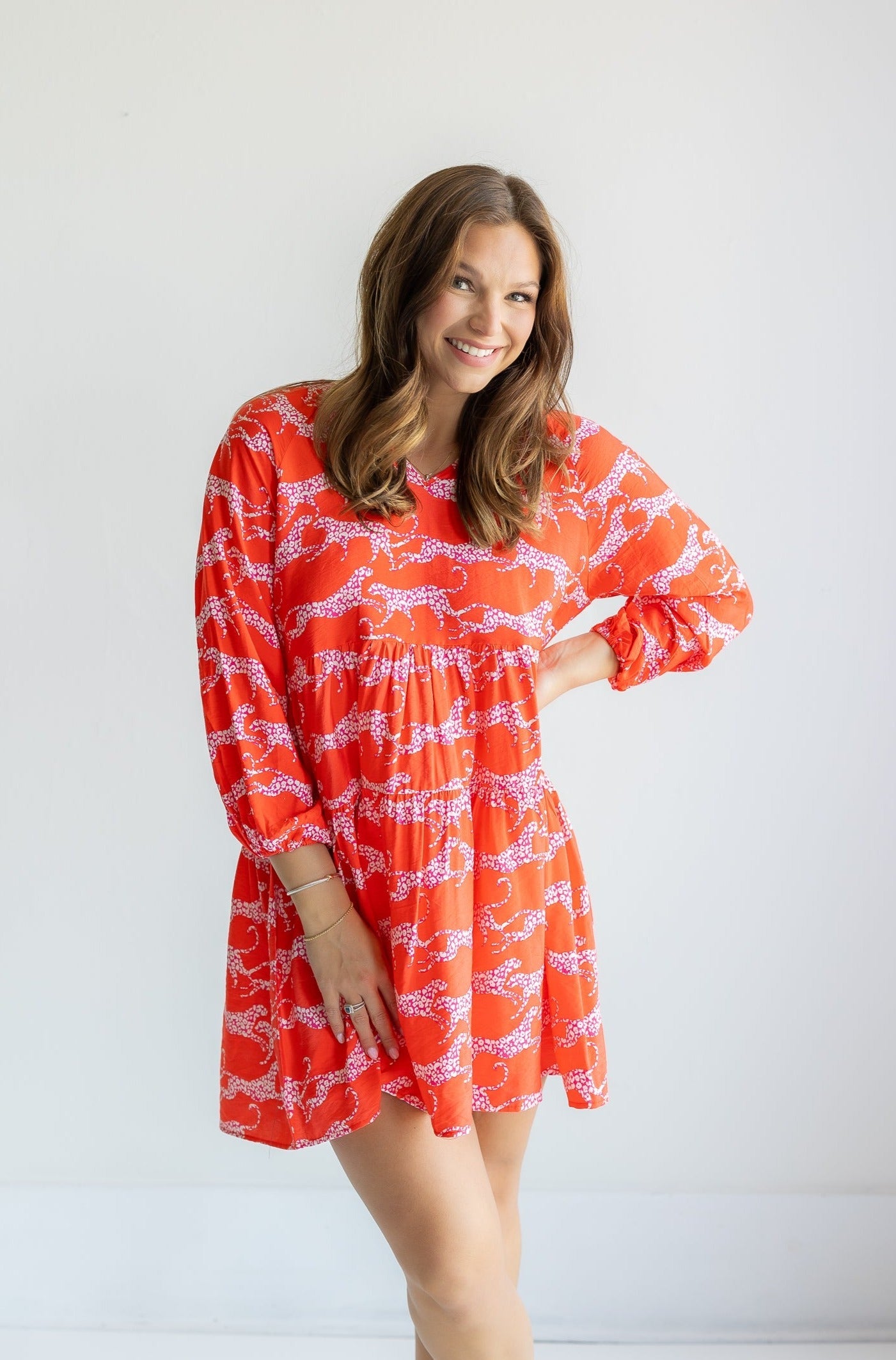 Winnie Dress | Wild Hearts Coral