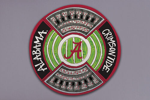 Alabama Stadium Round Platter