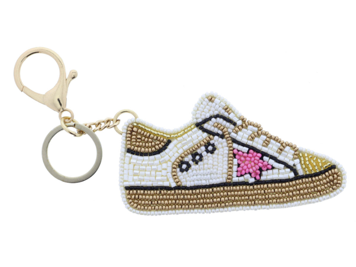 Sneaker Beaded Keychain