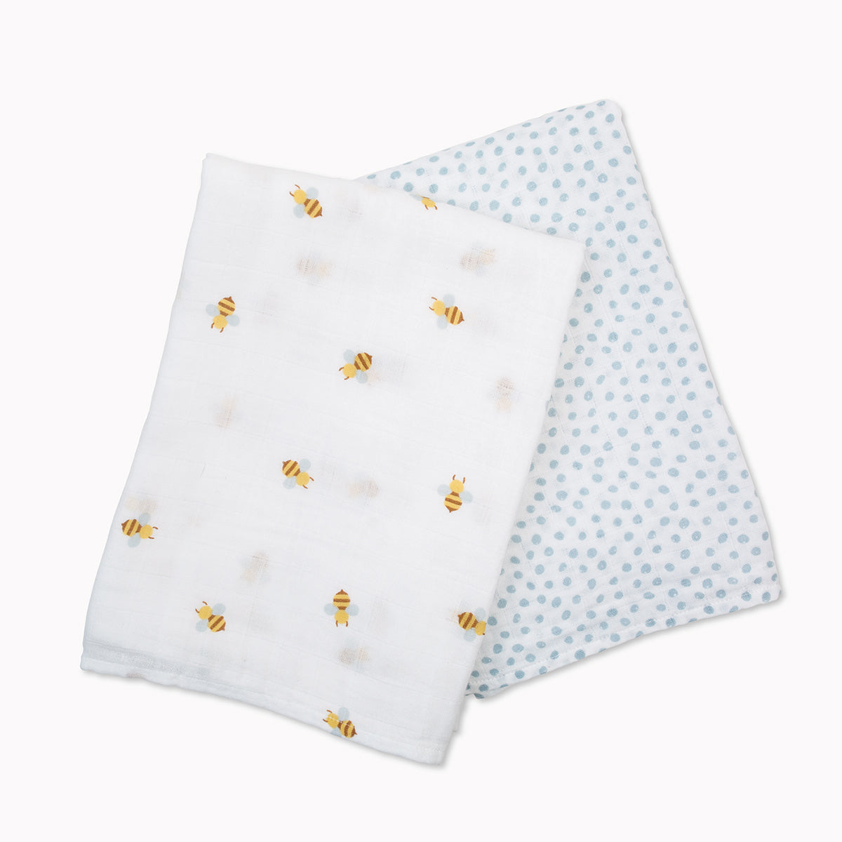 Lulujo Cotton Swaddle | Bees & Dots