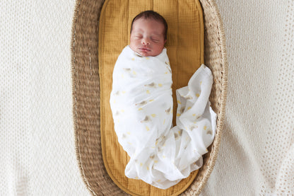 Lulujo Cotton Swaddle | Barnyard & Rooster