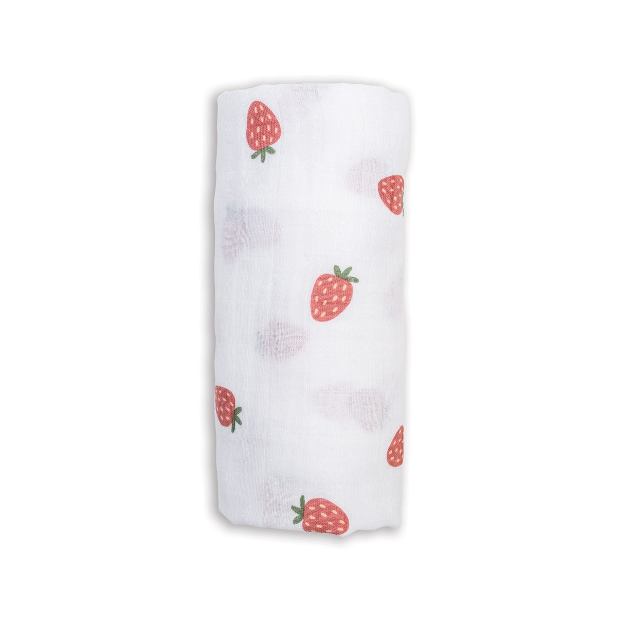 Lulujo Cotton Swaddle | Strawberries