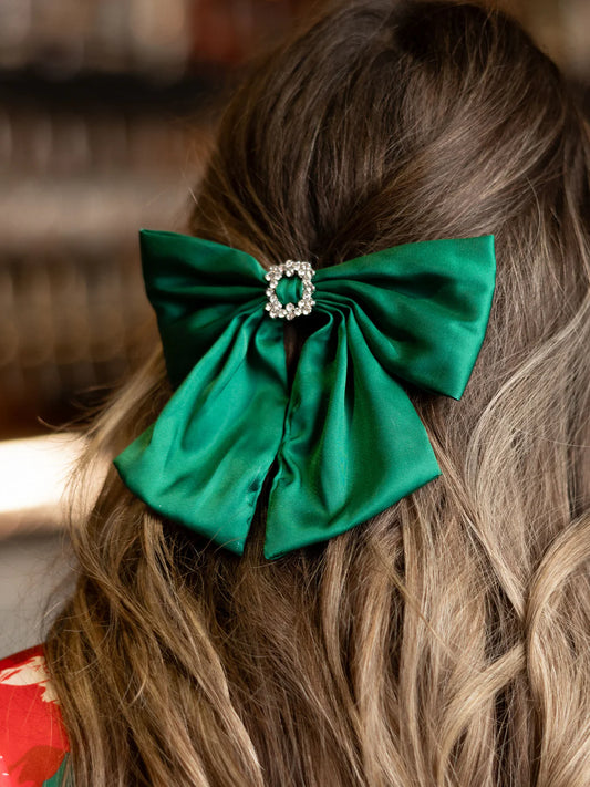 Emilie Hair Bow | Green