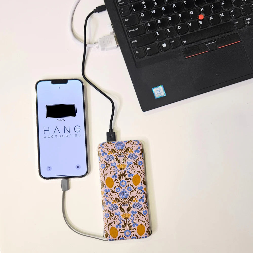 Lemon Portable Phone Charging Bank