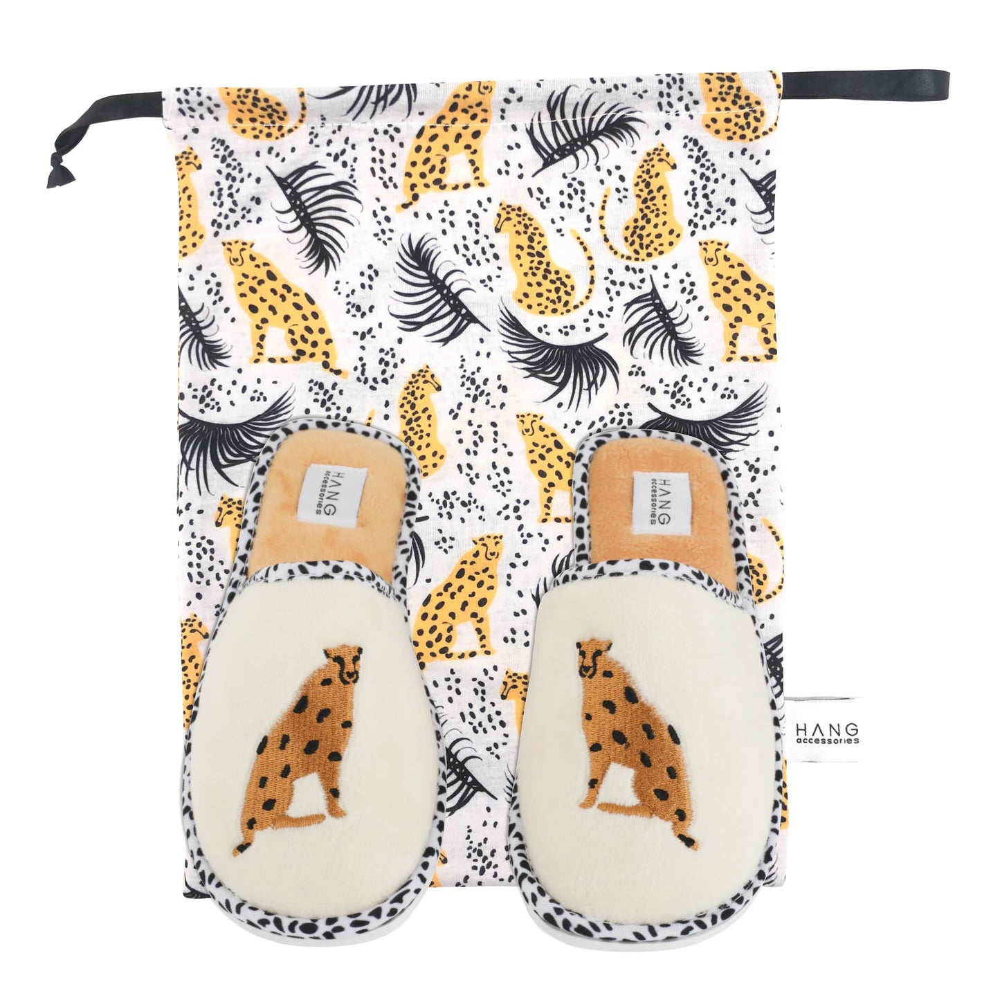 Cheetah Travel Slippers