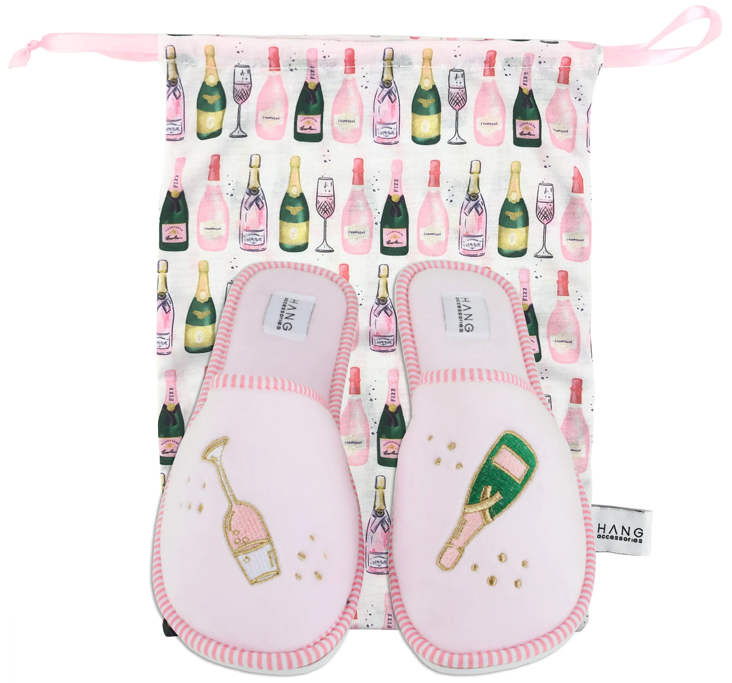 Champagne Travel Slippers