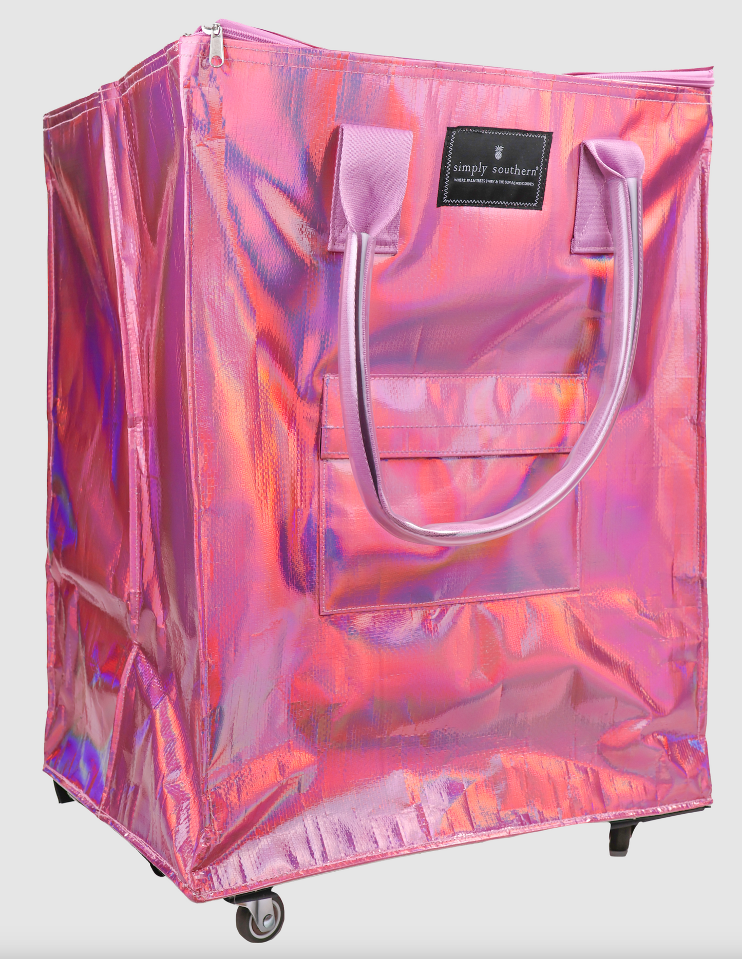 Simply Rolling Tote | Irridescent Pink