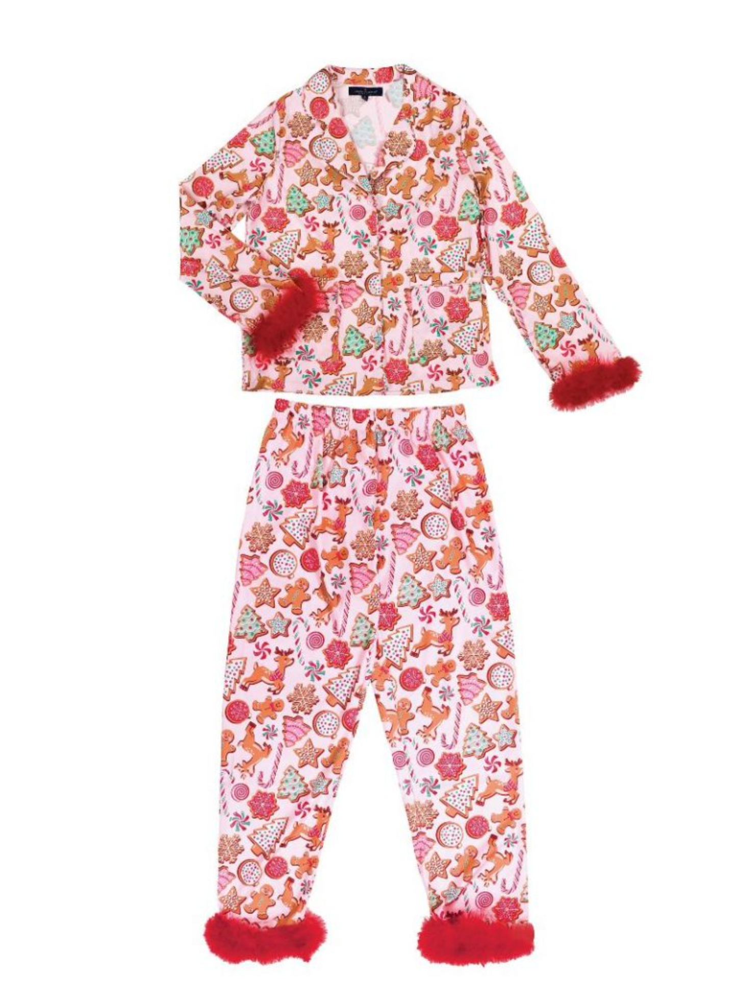 Christmas Cookies Feather PJ Set