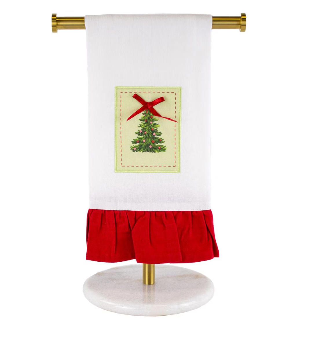 Noelle Tree Ruffle Hand Towel