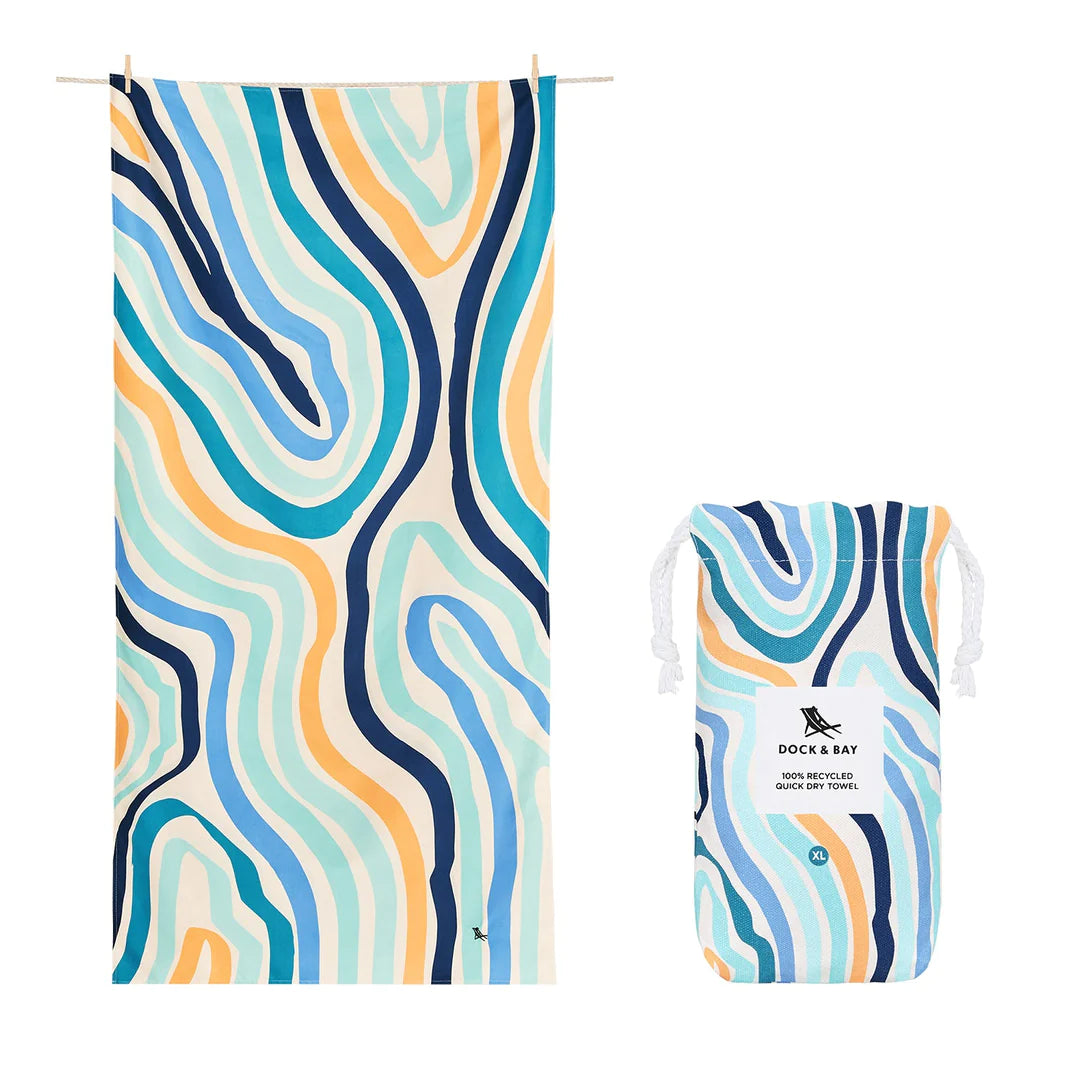 Groovy Dunes Stripes Go Wild XL | Dock & Bay Quick Dry Towel