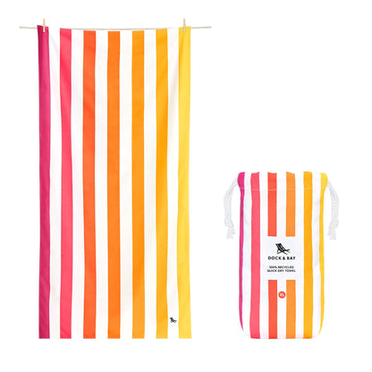 Peach Sunrise Summer XL | Dock & Bay Quick Dry Towel