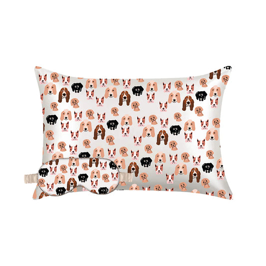 Dogs Eye Mask & Pillow Case Set