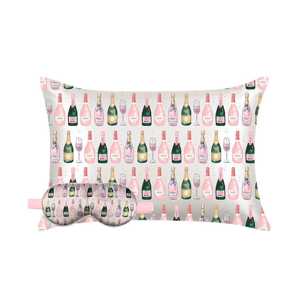 Champagne Eye Mask & Pillow Case Set