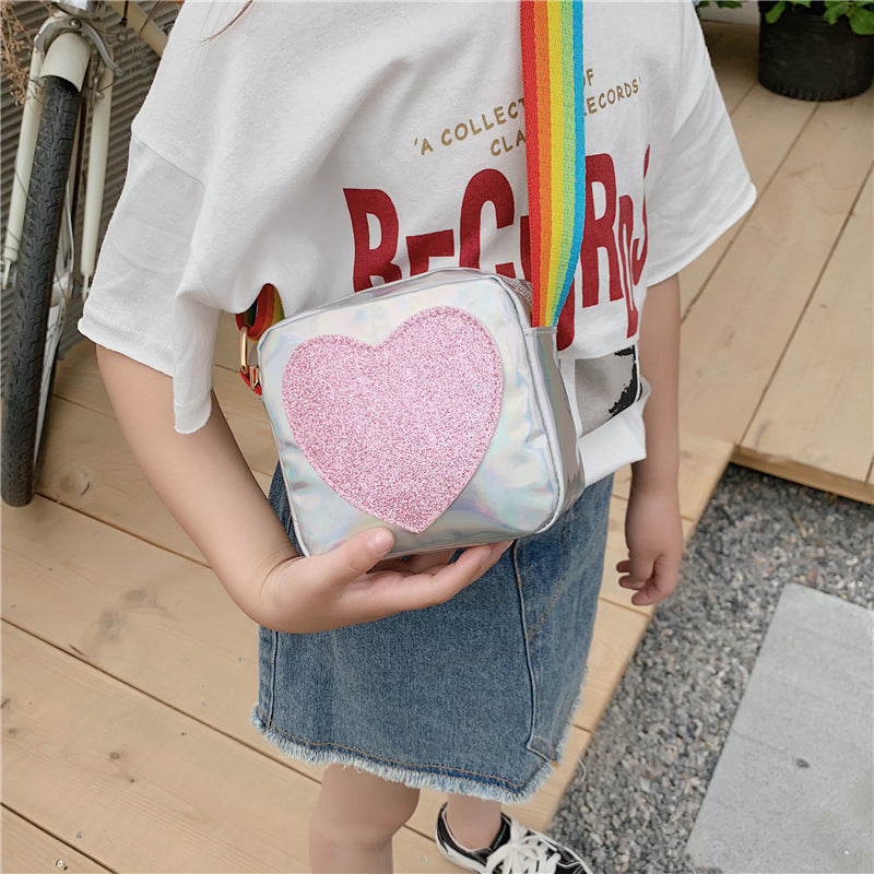 Love Heart Crossbody | Silver