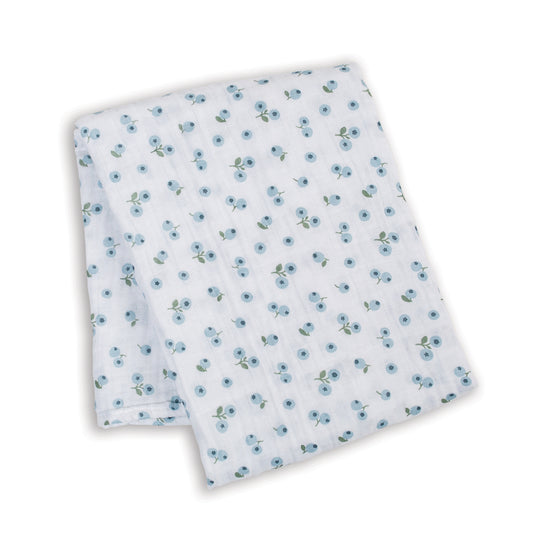 Lulujo Cotton Swaddle | Blueberries