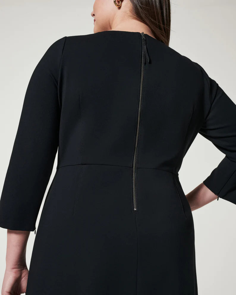 The Perfect A-line 3/4 Sleeve Dress | Black