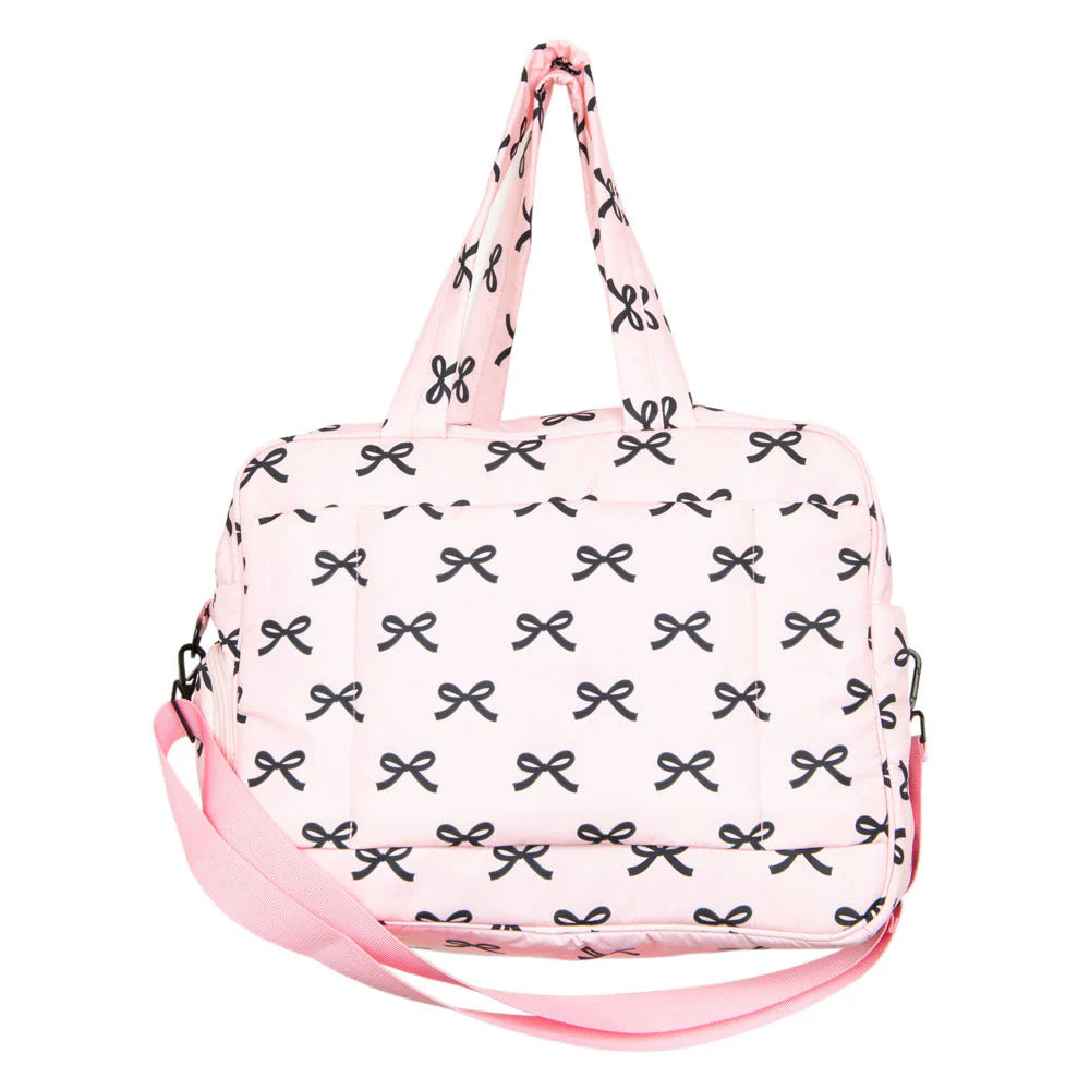 Black & Pink Mini Bows Weekender