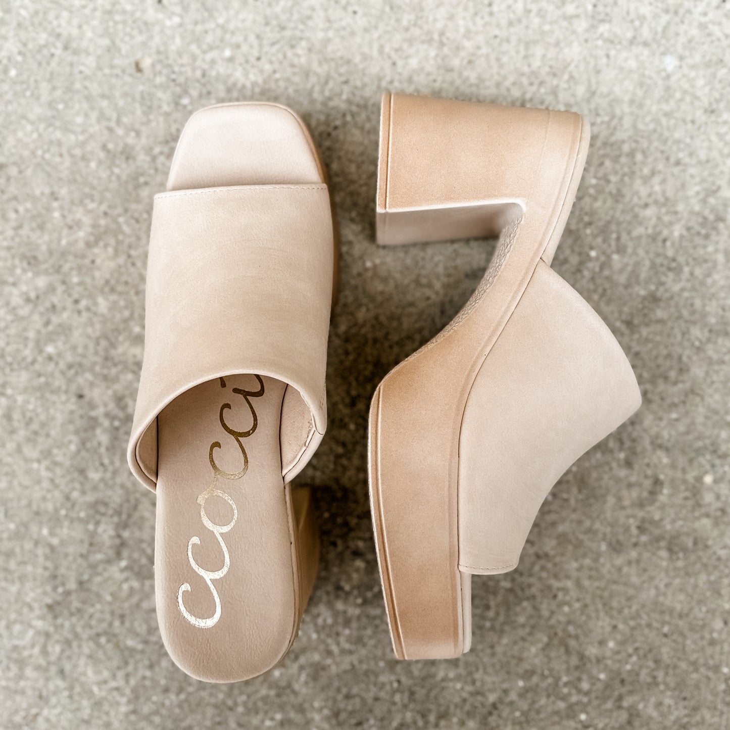 Monica Platform Sandal | Beige