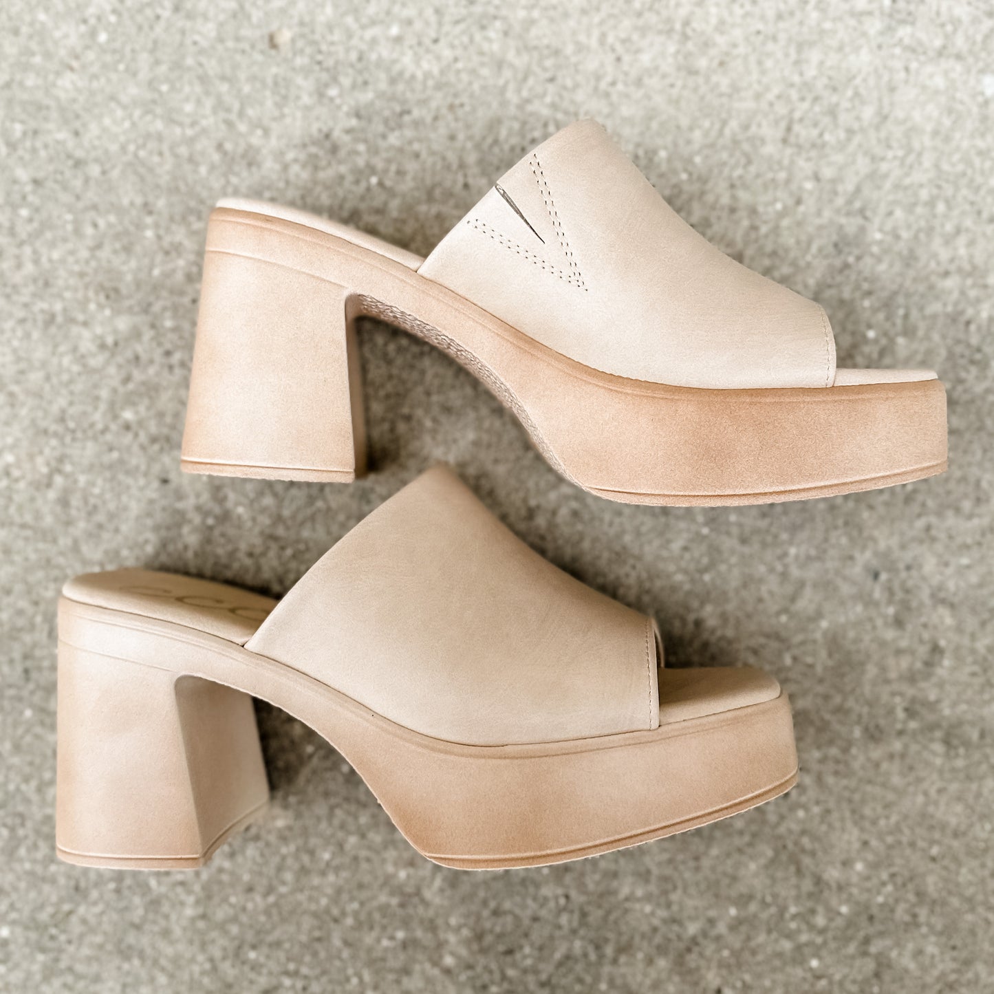 Monica Platform Sandal | Beige