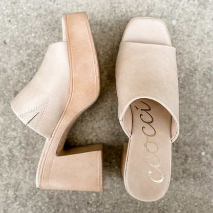 Monica Platform Sandal | Beige