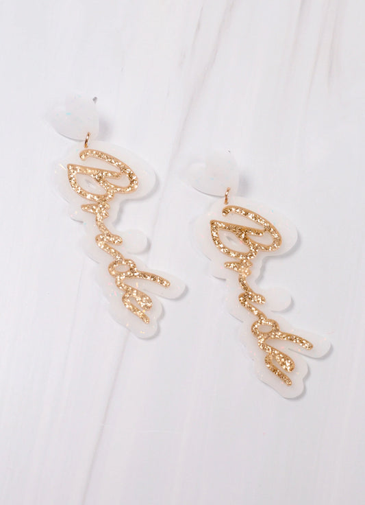 Glitter Bride Earrings