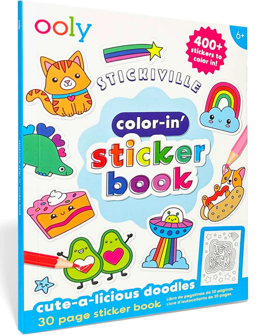 Color-In' Sticker Book: Cute-A-Licious