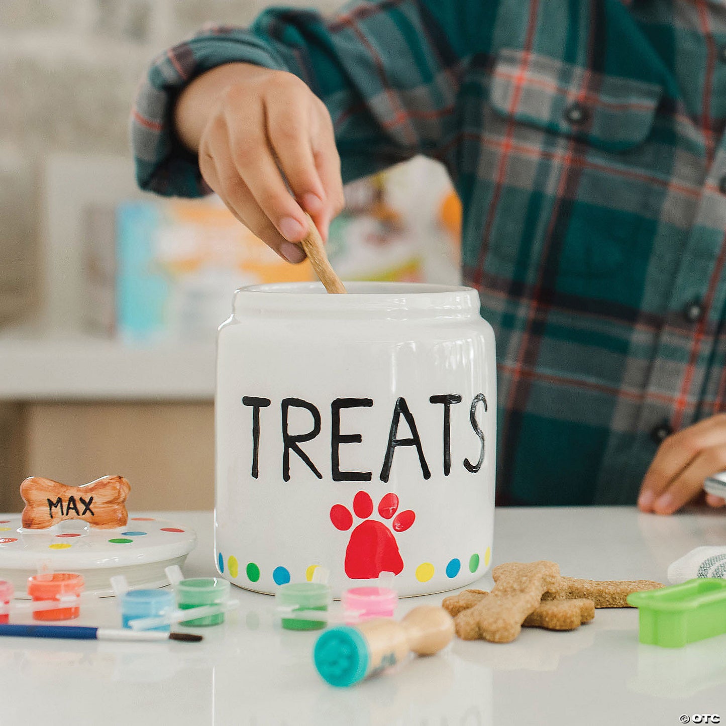 Paint Your Own Porcelain: Dog Treat Jar