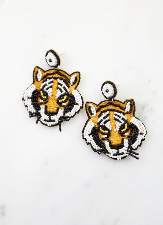 Go Tigers Earrings