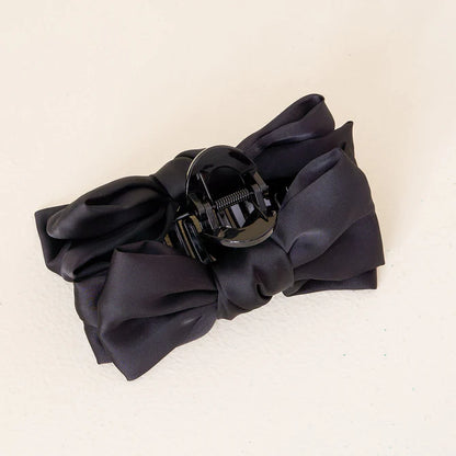 Satin Bow Claw Clip