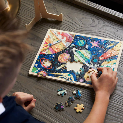 Space Mission Wood Puzzle + Display