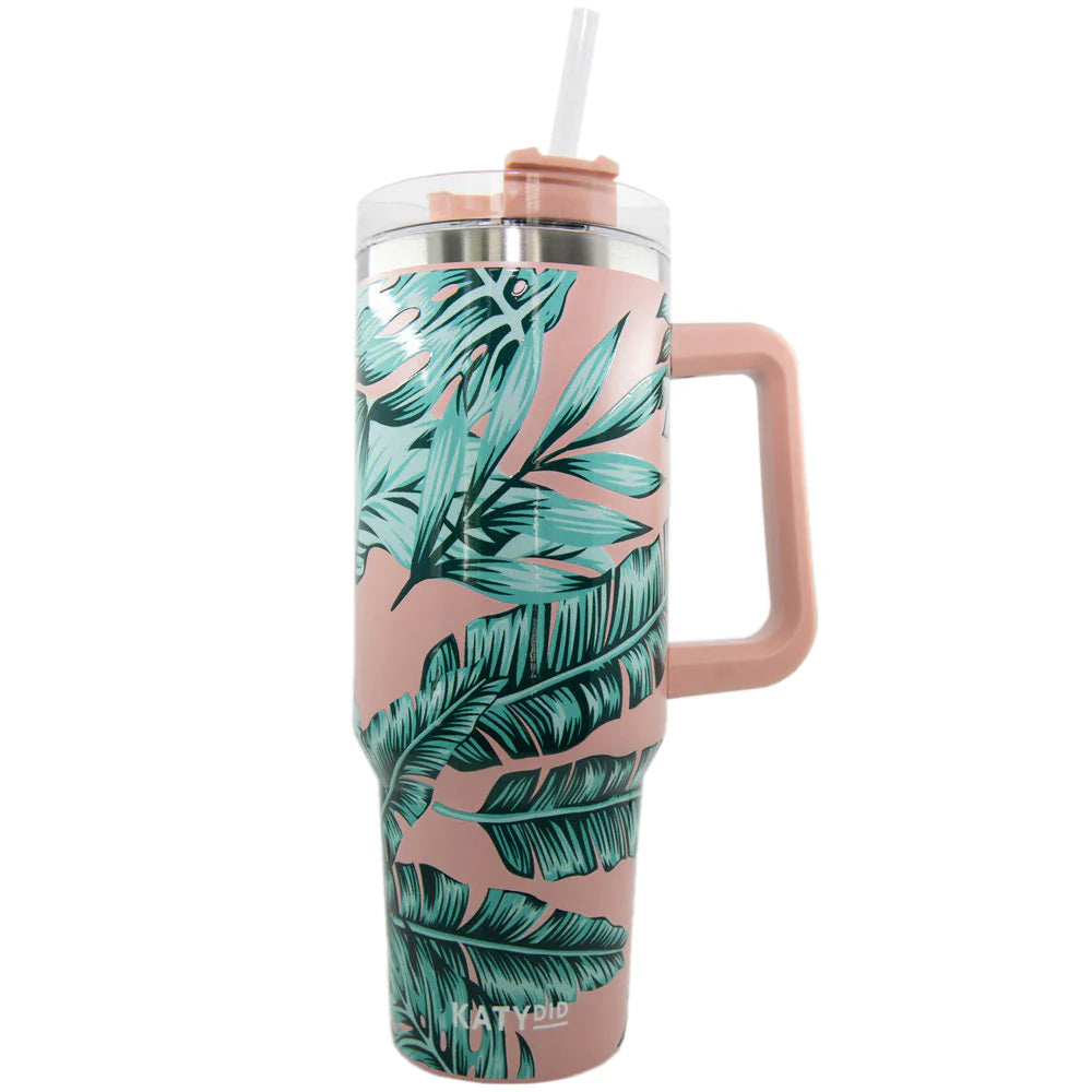 Tropical Leaves Tumbler