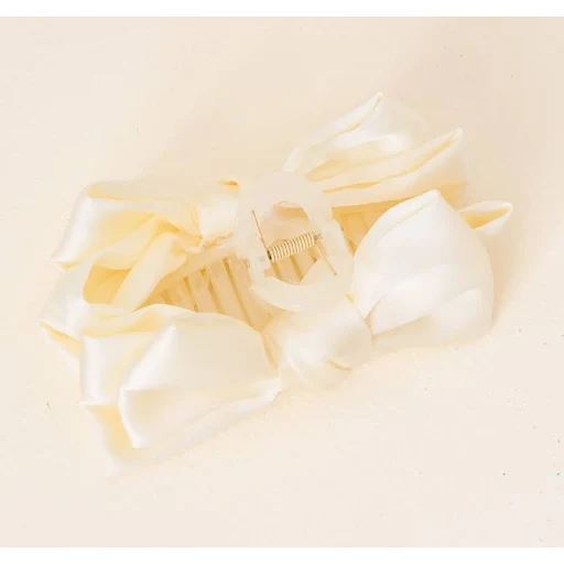 Satin Bow Claw Clip