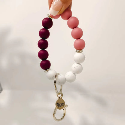 Silicone Beaded Keychain Wristlet