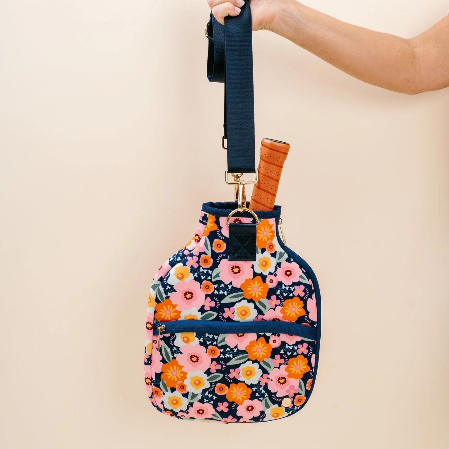 Pickleball Paddle Case | Bright + Bloomy Navy