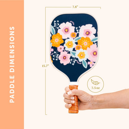 Pickleball Paddle | Bright + Bloomy Navy