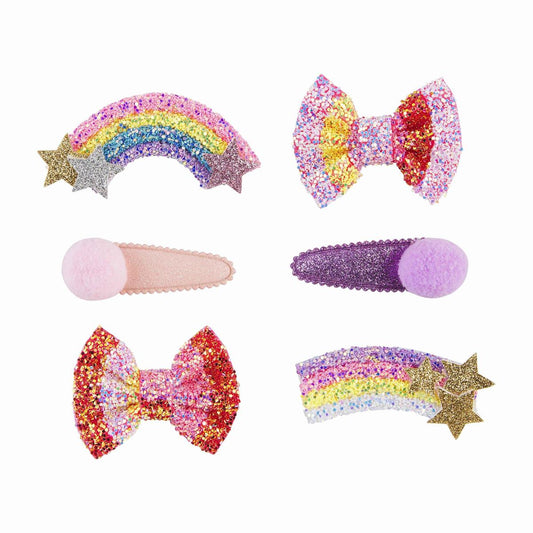 Glitter Hair Clip Set